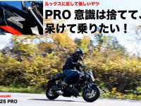 PRO意識は捨てて、呆けて乗りたい！ ルックスに反して優しいヤツ Kawasaki Z125 PRO