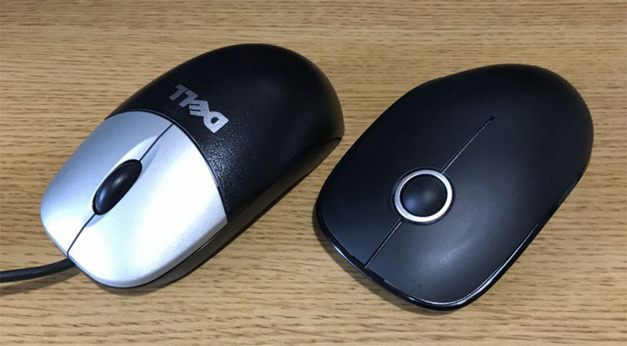 有線マウスと無線マウス